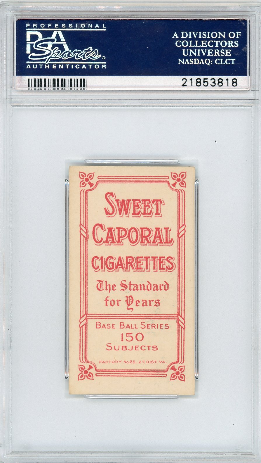 1909-11 T206 Sweet Caporal 150/25 George Davis Chicago PSA 5.5