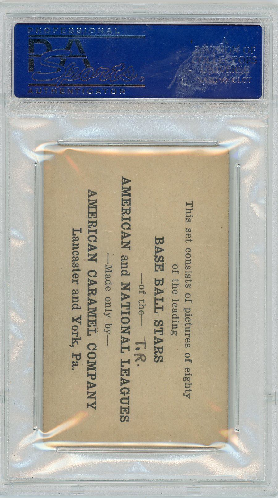 1921 E121 American Caramel Series Of 80 Ty Cobb MGR. On Front MK PSA 4