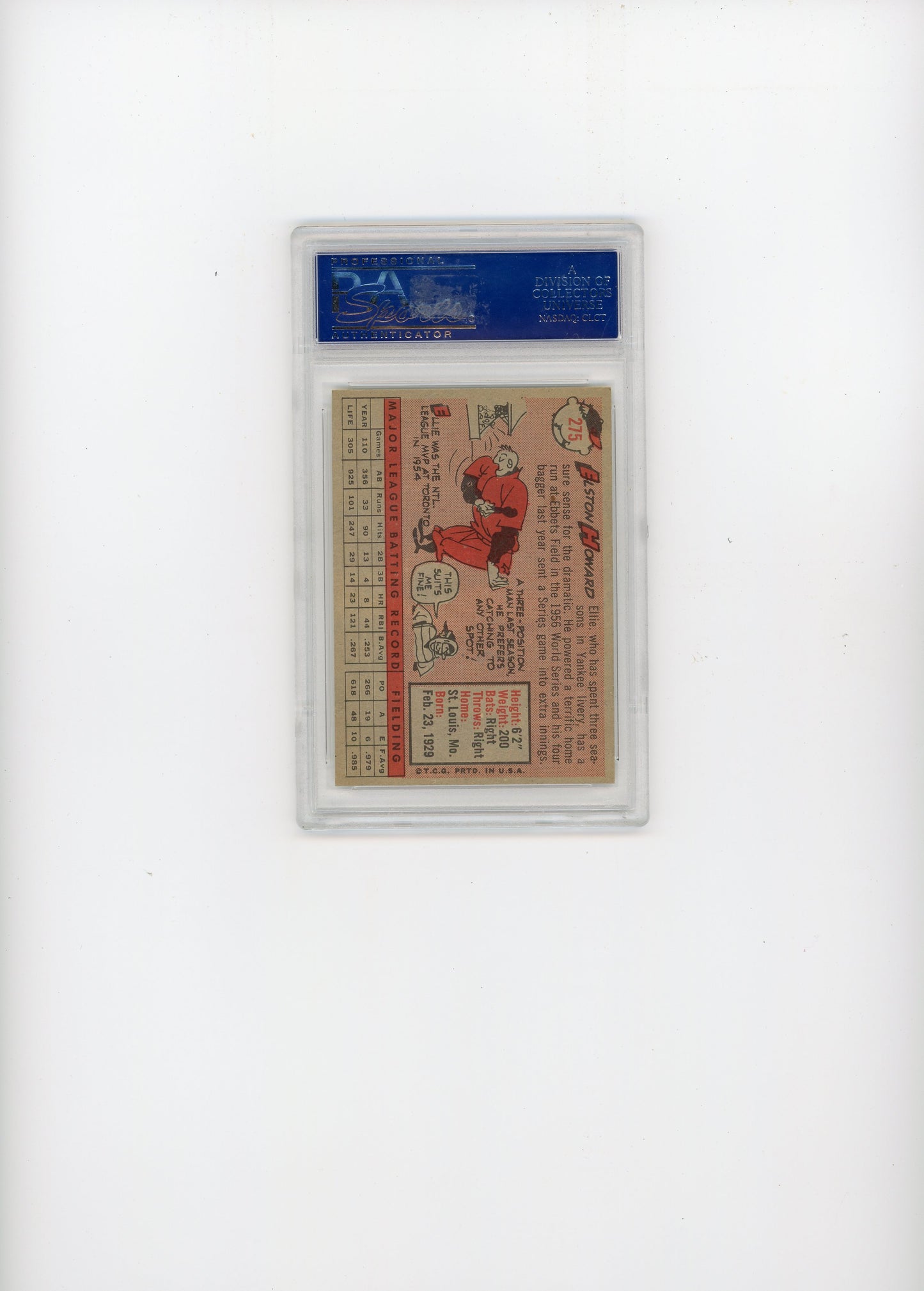 1958 Topps Elston Howard #275 PSA 8