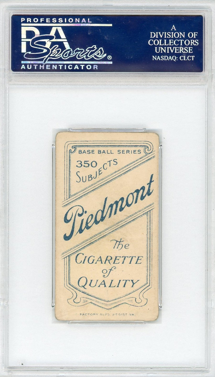 1909-11 T206 Piedmont Doc White Chicago, Portrait PSA 3
