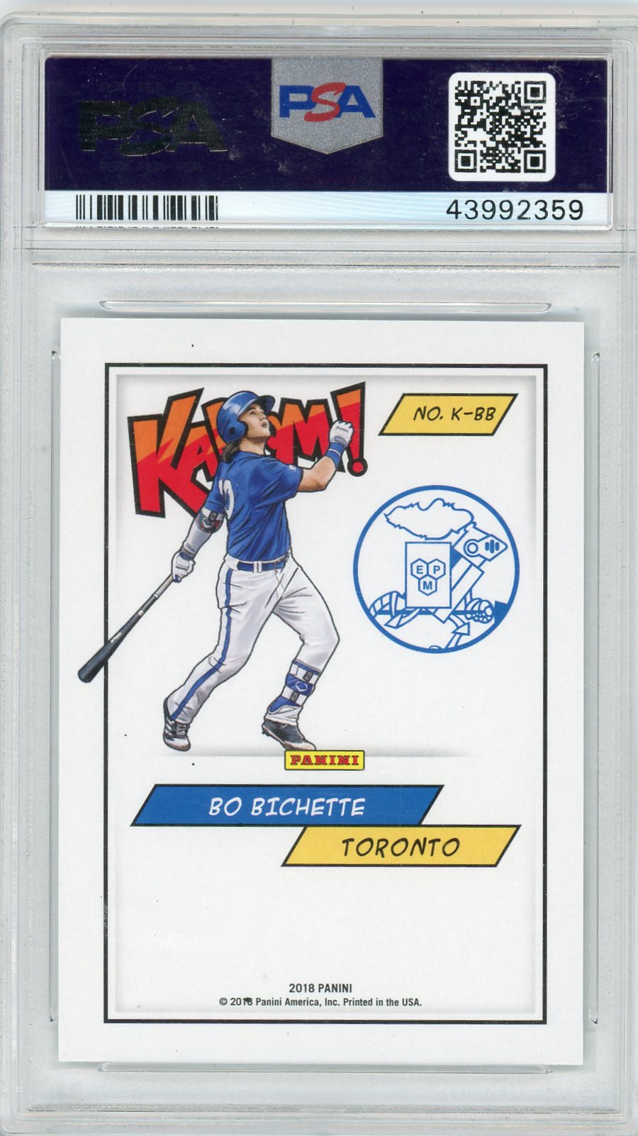 2018 Panini Kaboom! Bo Bichette #BB PSA 10