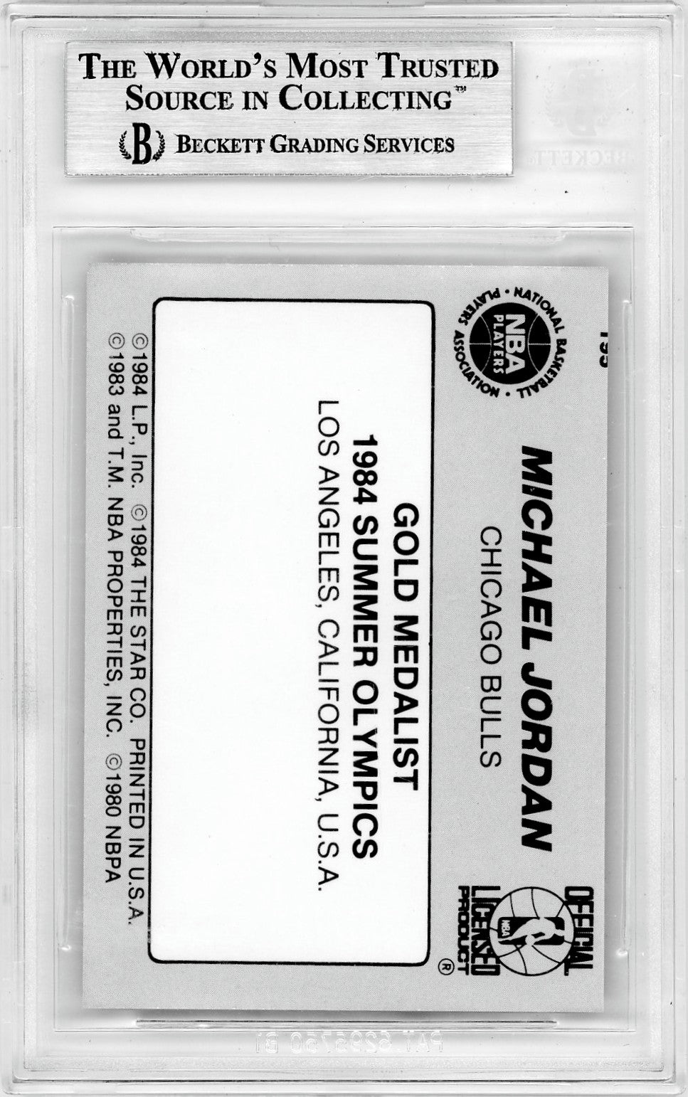 1984 Star Michael Jordan OLY ! #195 BGS 8.5