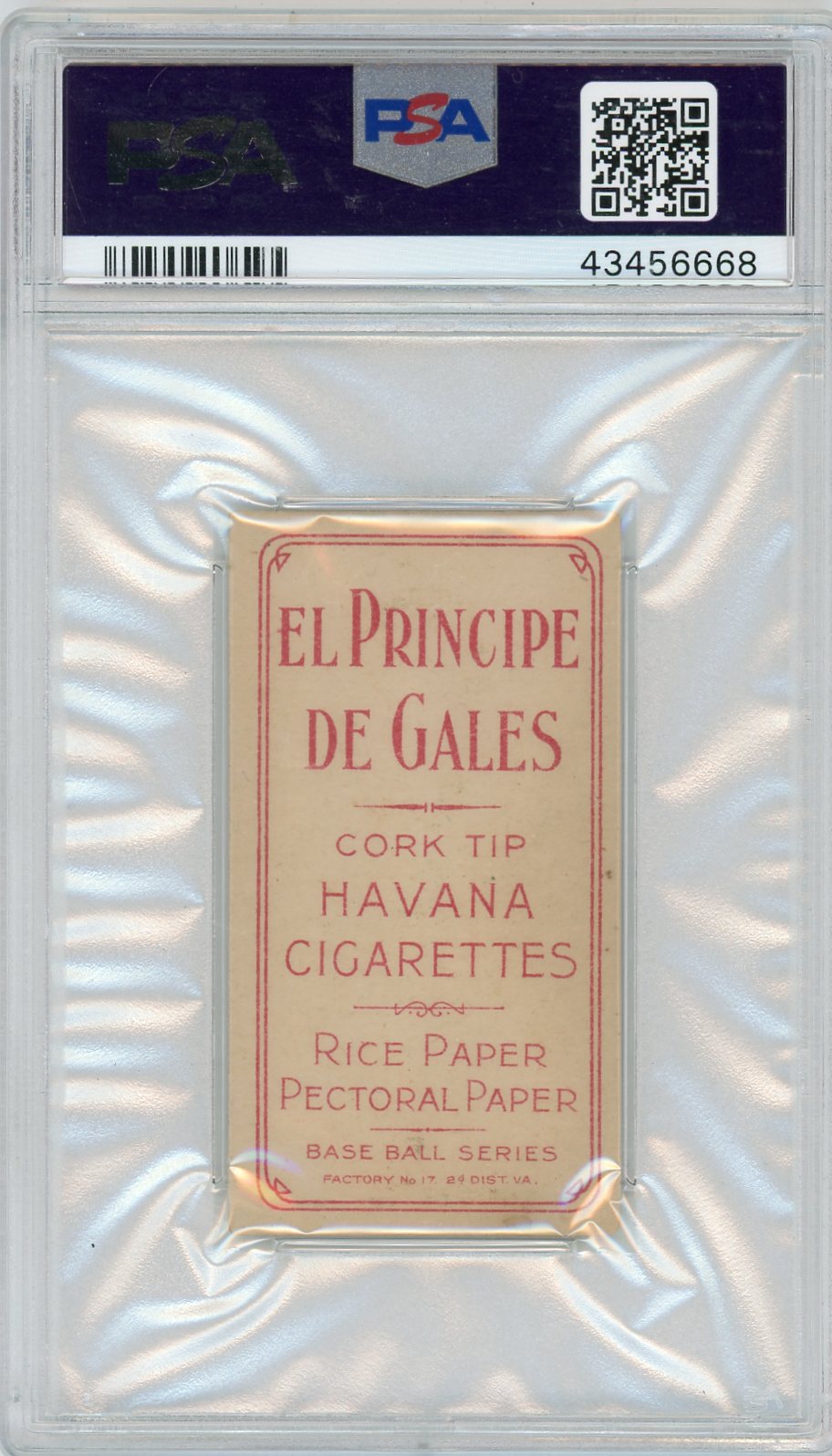 1909-11 T206 El Principe De Gales Nap Lajoie With Bat PSA 5