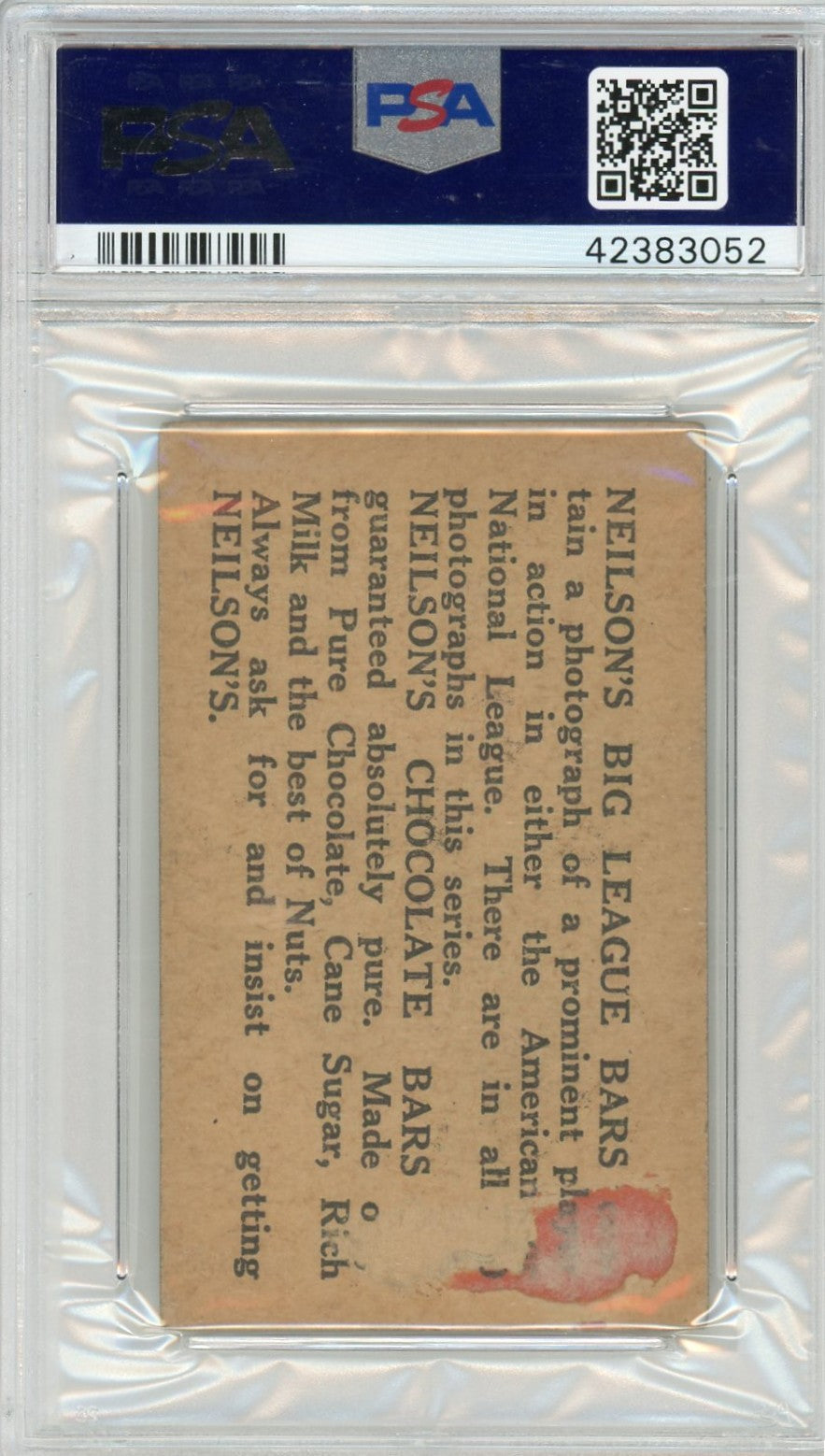 1922 Neilson's Chocolate Type I I Ty Cobb II PSA 1.5