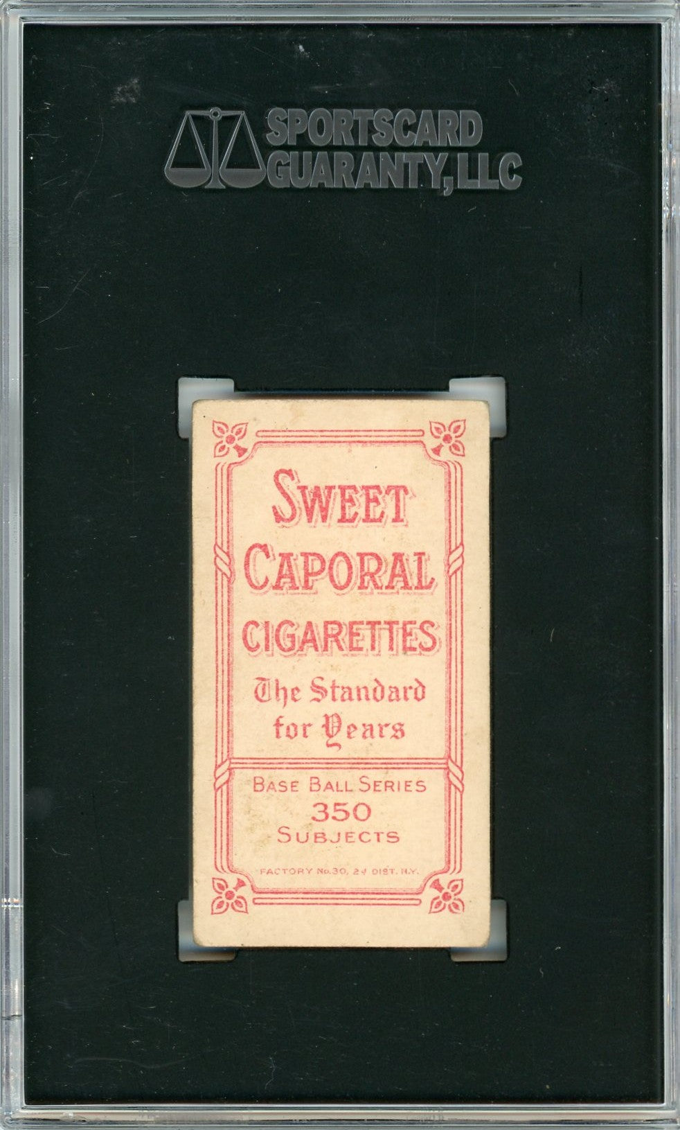 1910 Sweet Caporal (T206) Walter Johnson Hands At Chest SGC 3