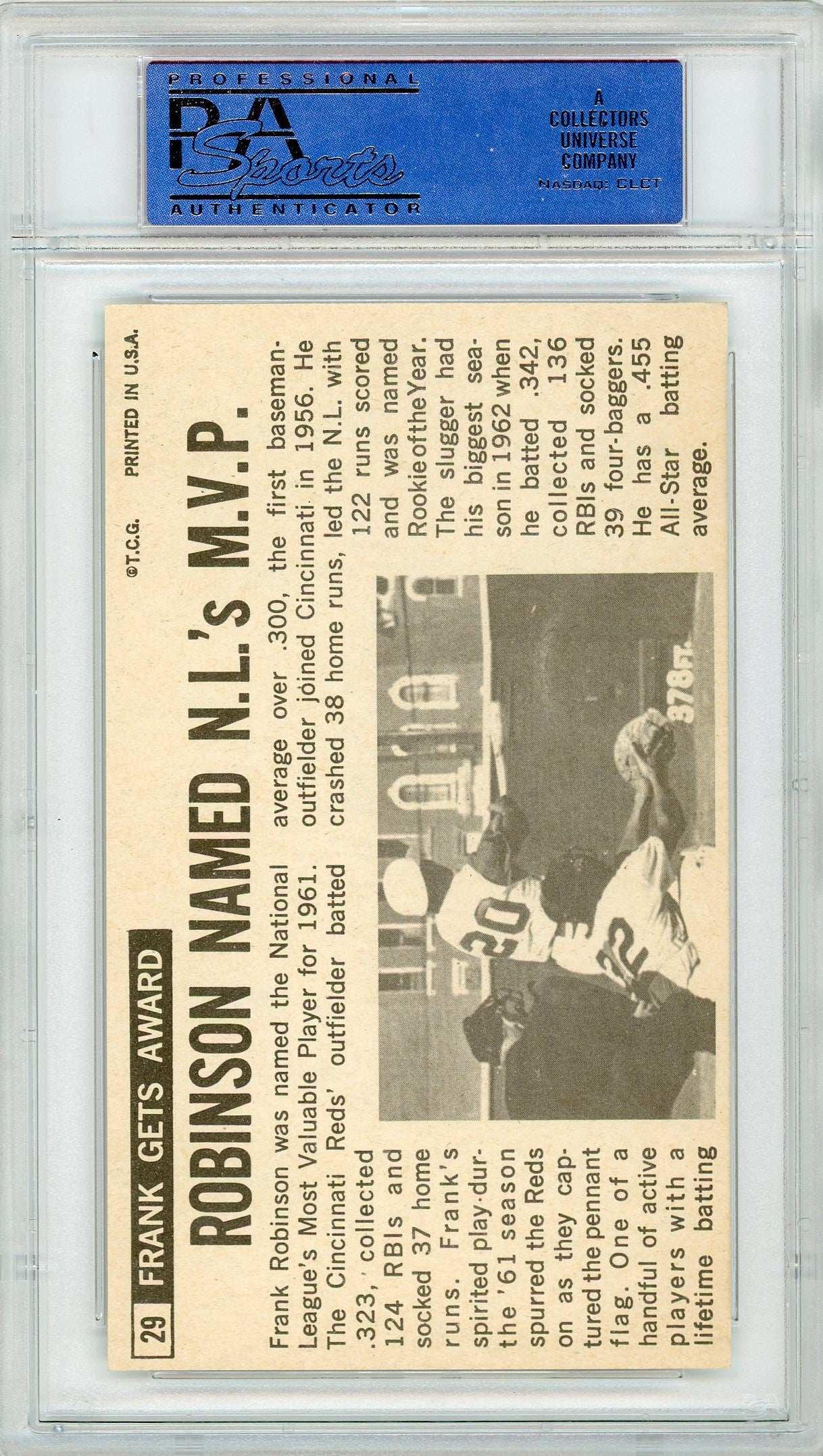 1964 Topps Giants Frank Robinson #29 PSA 8