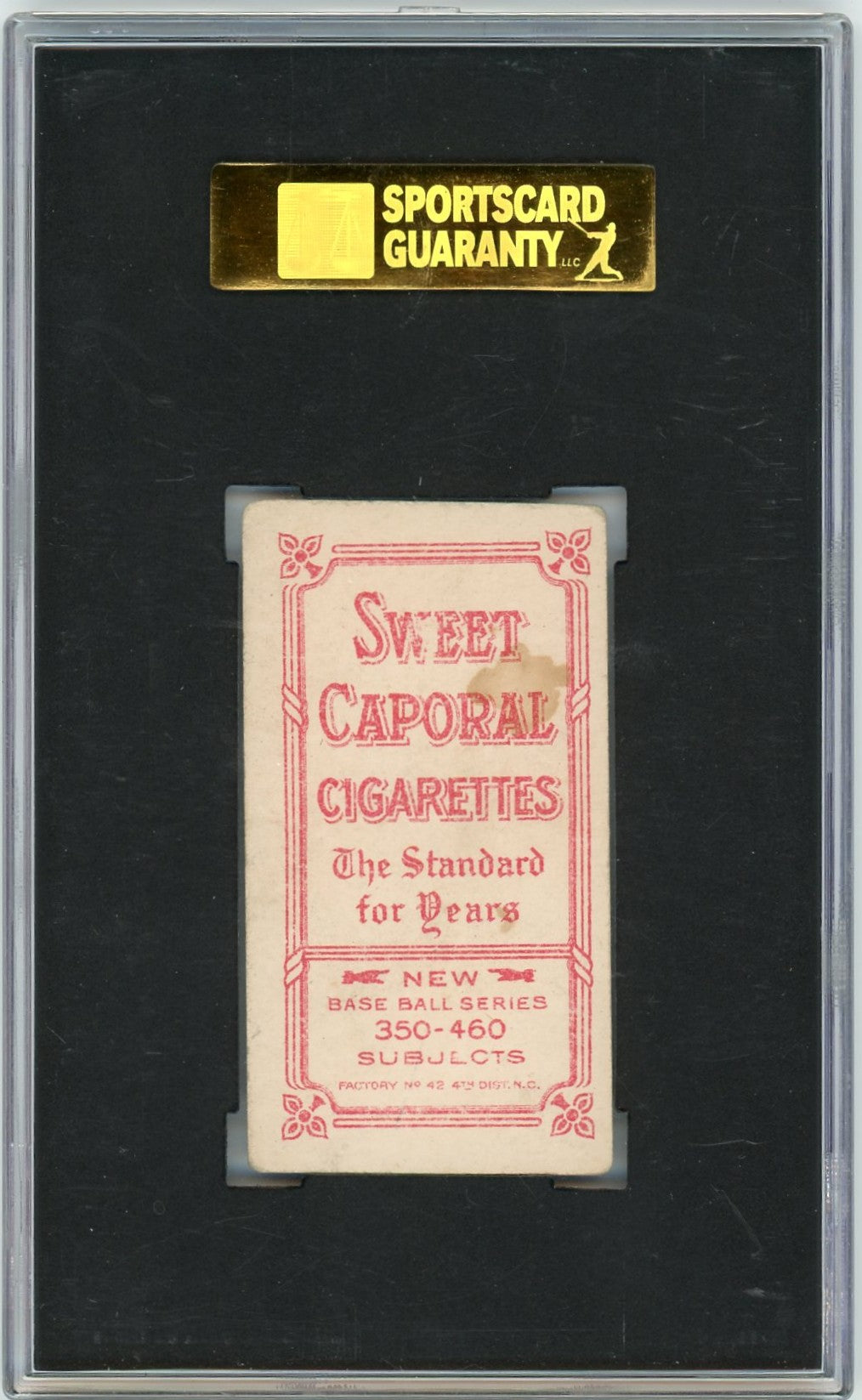 1911 Sweet Caporal (T206) Ty Cobb Portrait, Red Background SGC 3