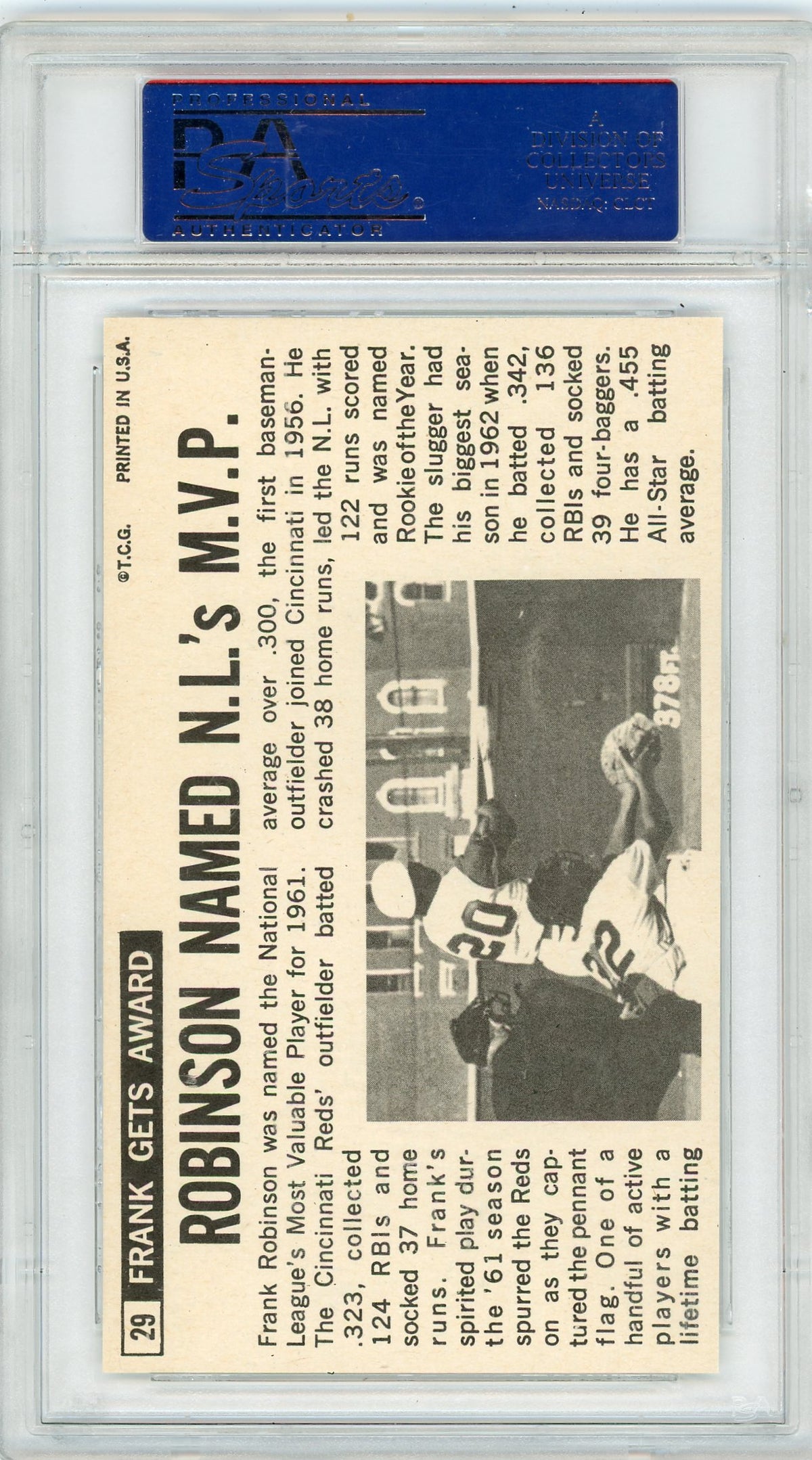 1964 Topps Giants Frank Robinson #29 PSA 7