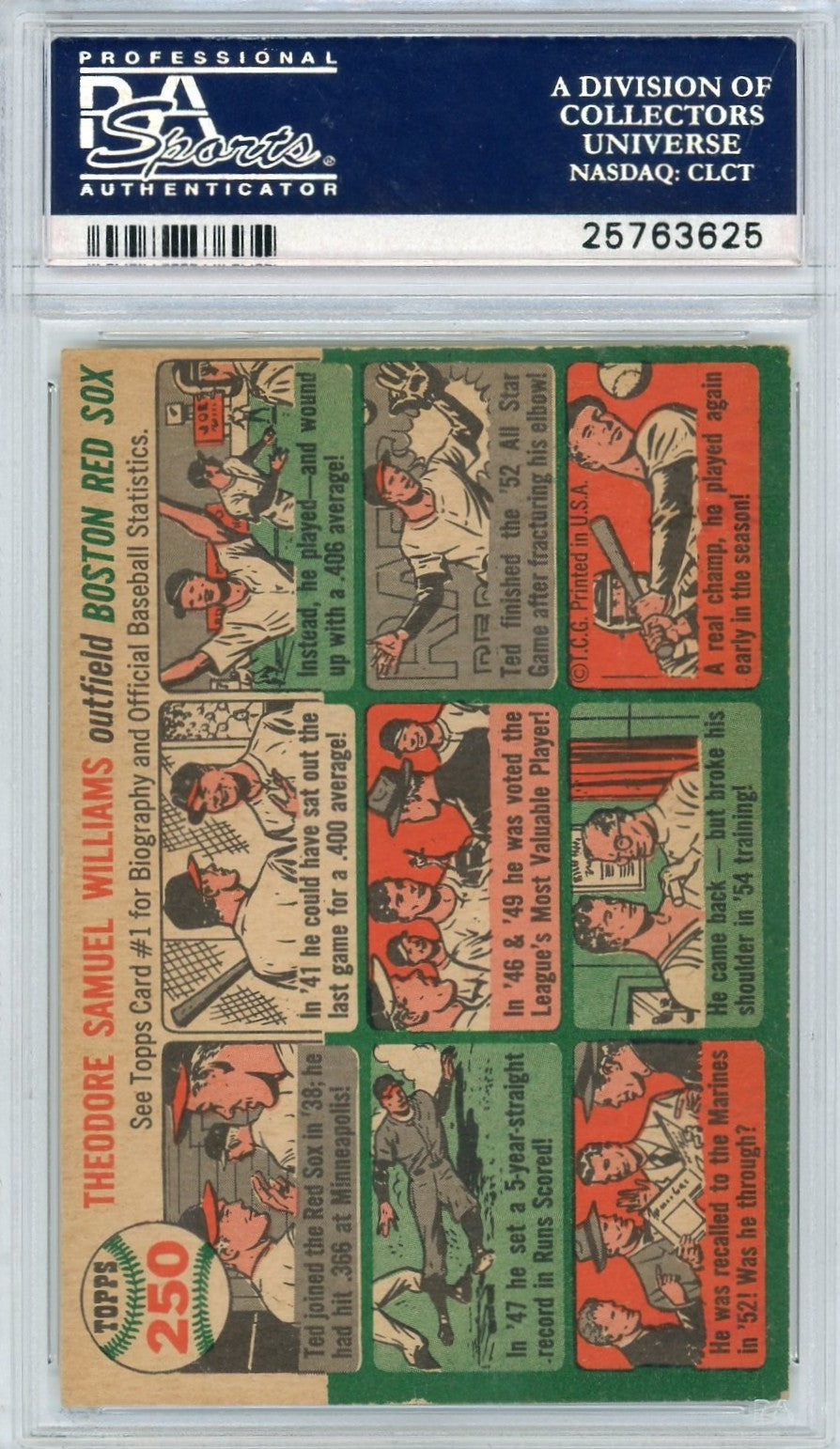 1954 Topps Ted Williams #250 PSA 5