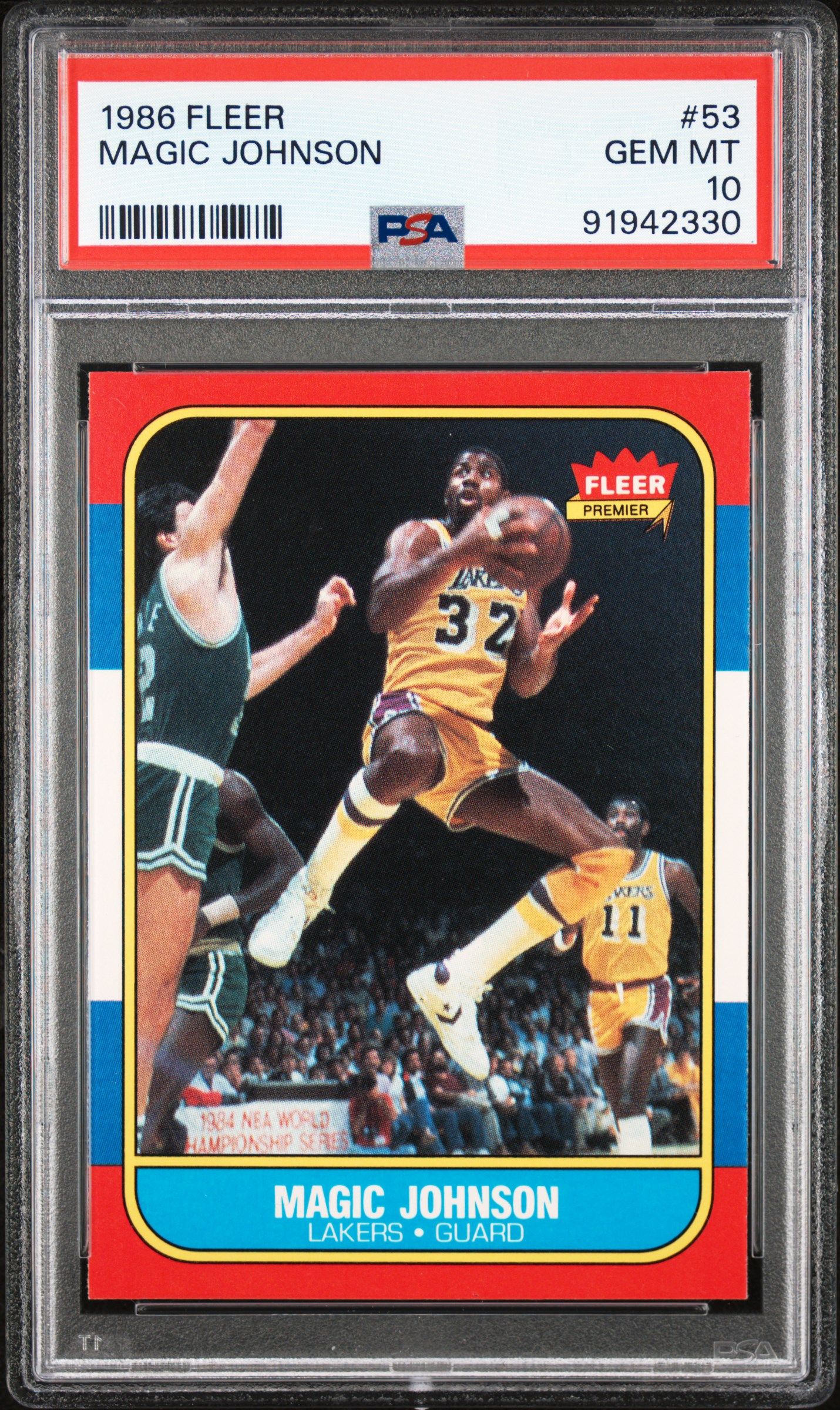 1986 FLEER MAGIC JOHNSON #53 PSA 10