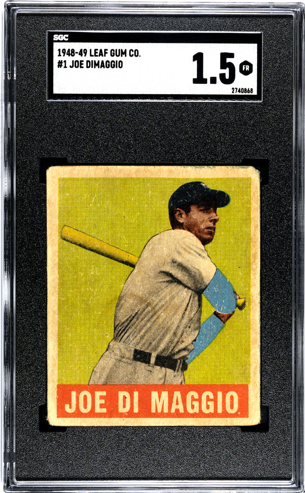 1948-49 GUM JOE DIMAGGIO LEAF CO. #1 SGC 1.5