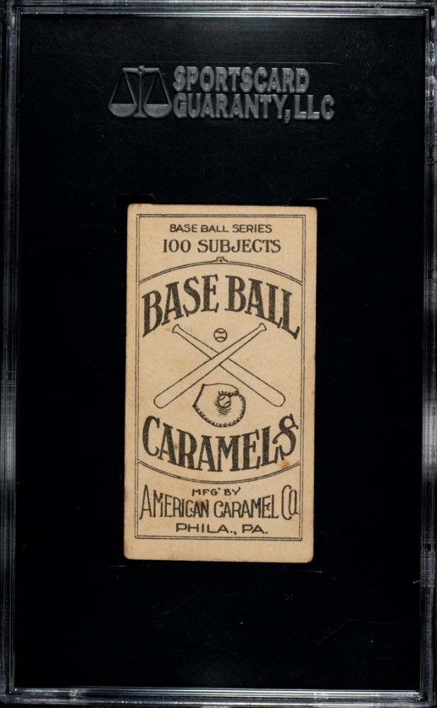 1909-11 HOME RUN BAKER AMERICAN CARAMEL CO. (E90-1) SGC 4