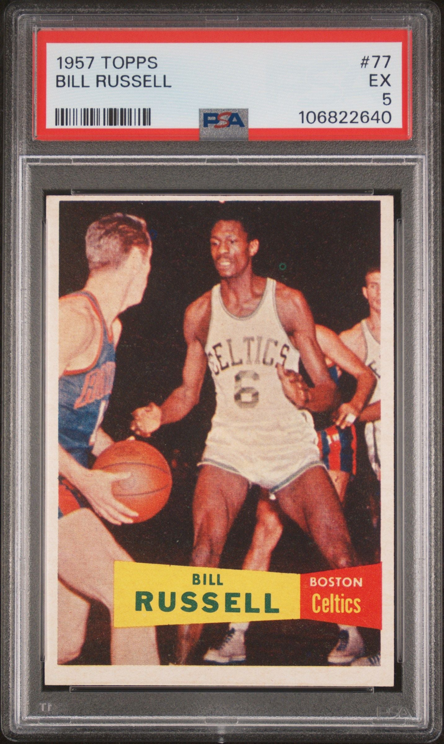 1957 TOPPS BILL RUSSELL #77 PSA 5