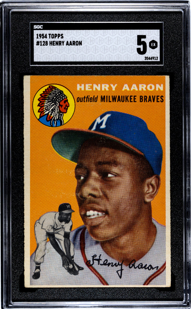 1954 TOPPS HENRY AARON #128 SGC 5