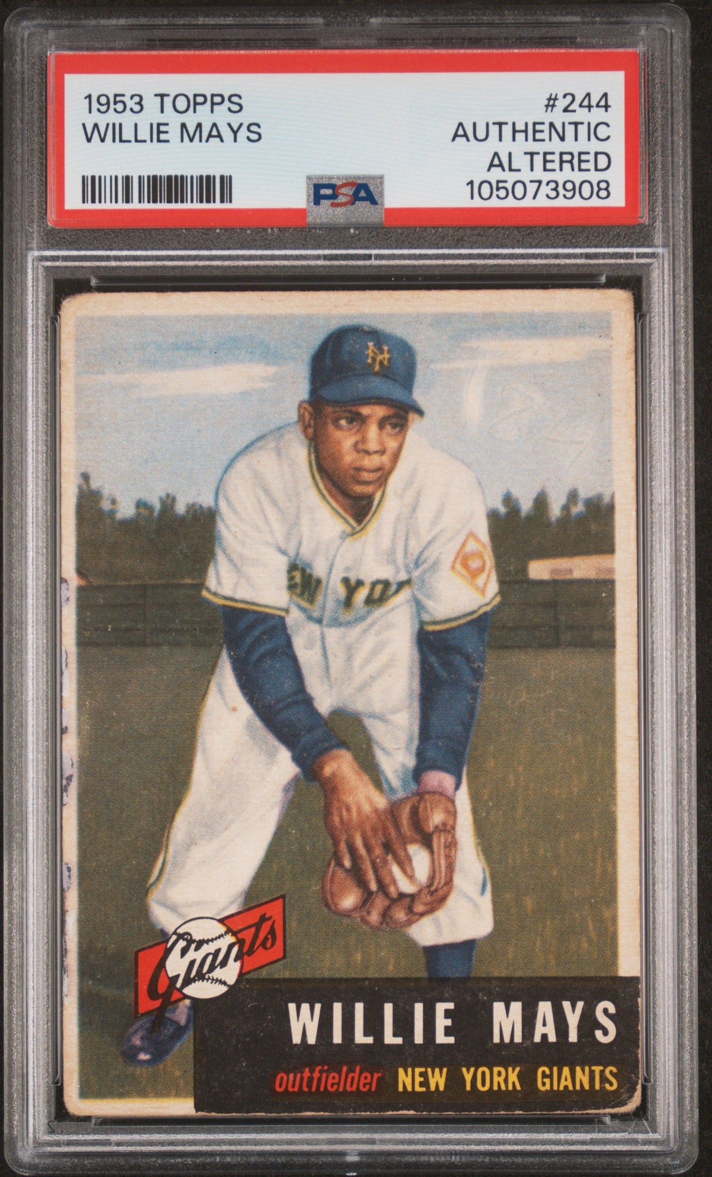 1953 TOPPS WILLIE MAYS #244 PSA AUTHENTIC