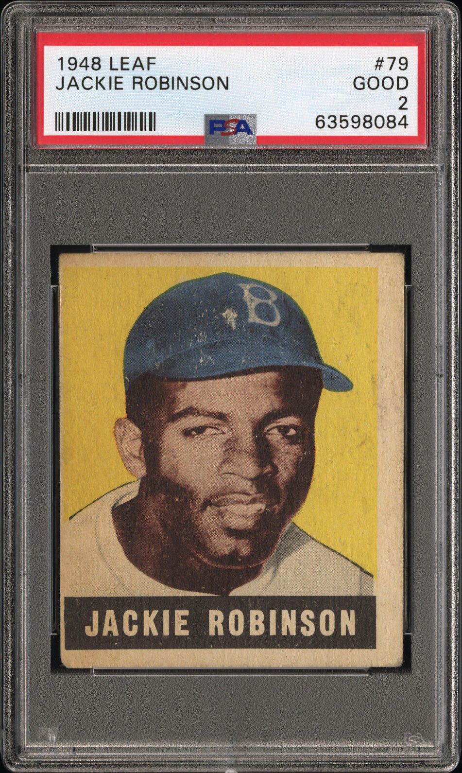 1948 LEAF JACKIE ROBINSON #79 PSA 2