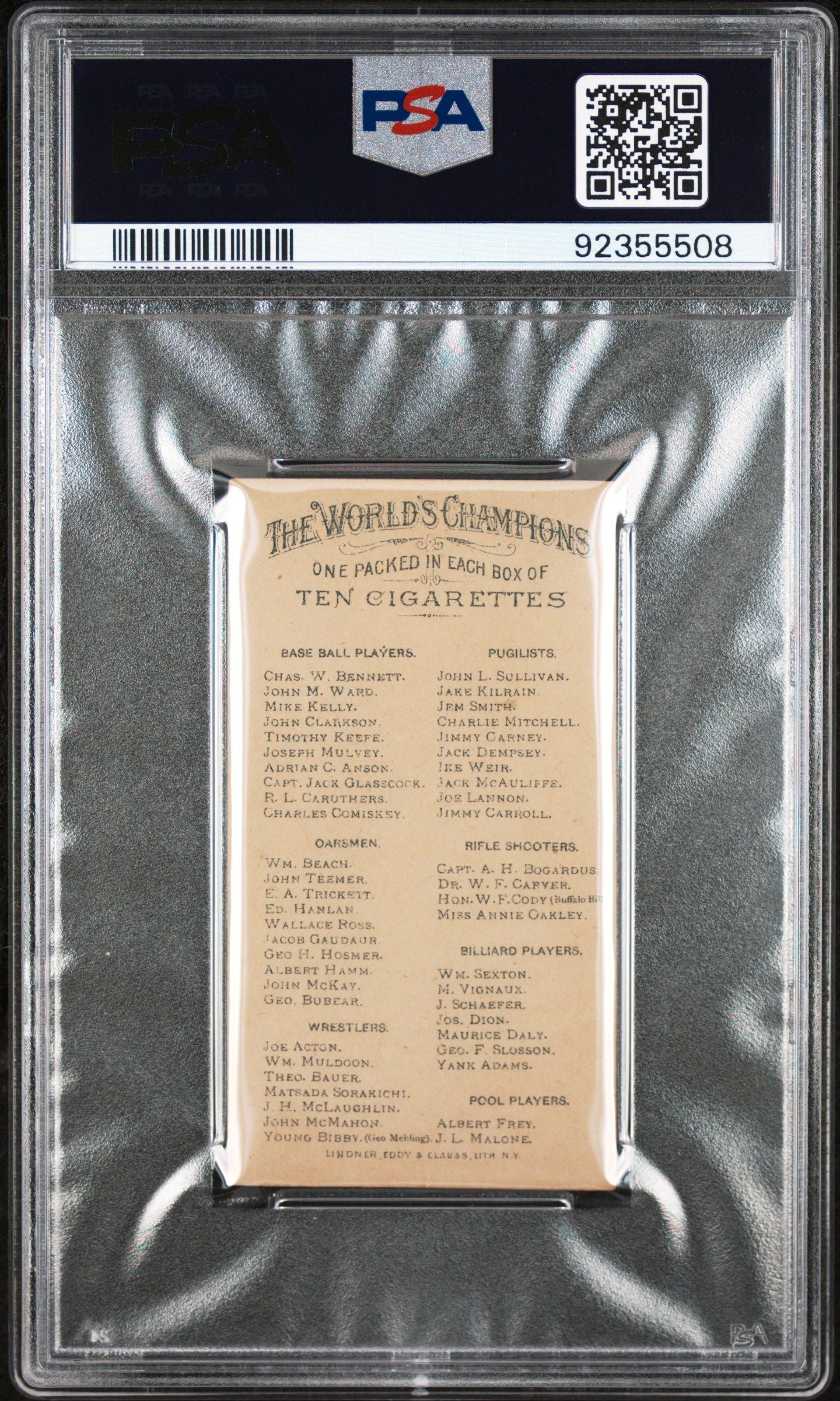 1888 MIKE KELLY N28 ALLEN & GINTER BASEBALL PSA 5.5