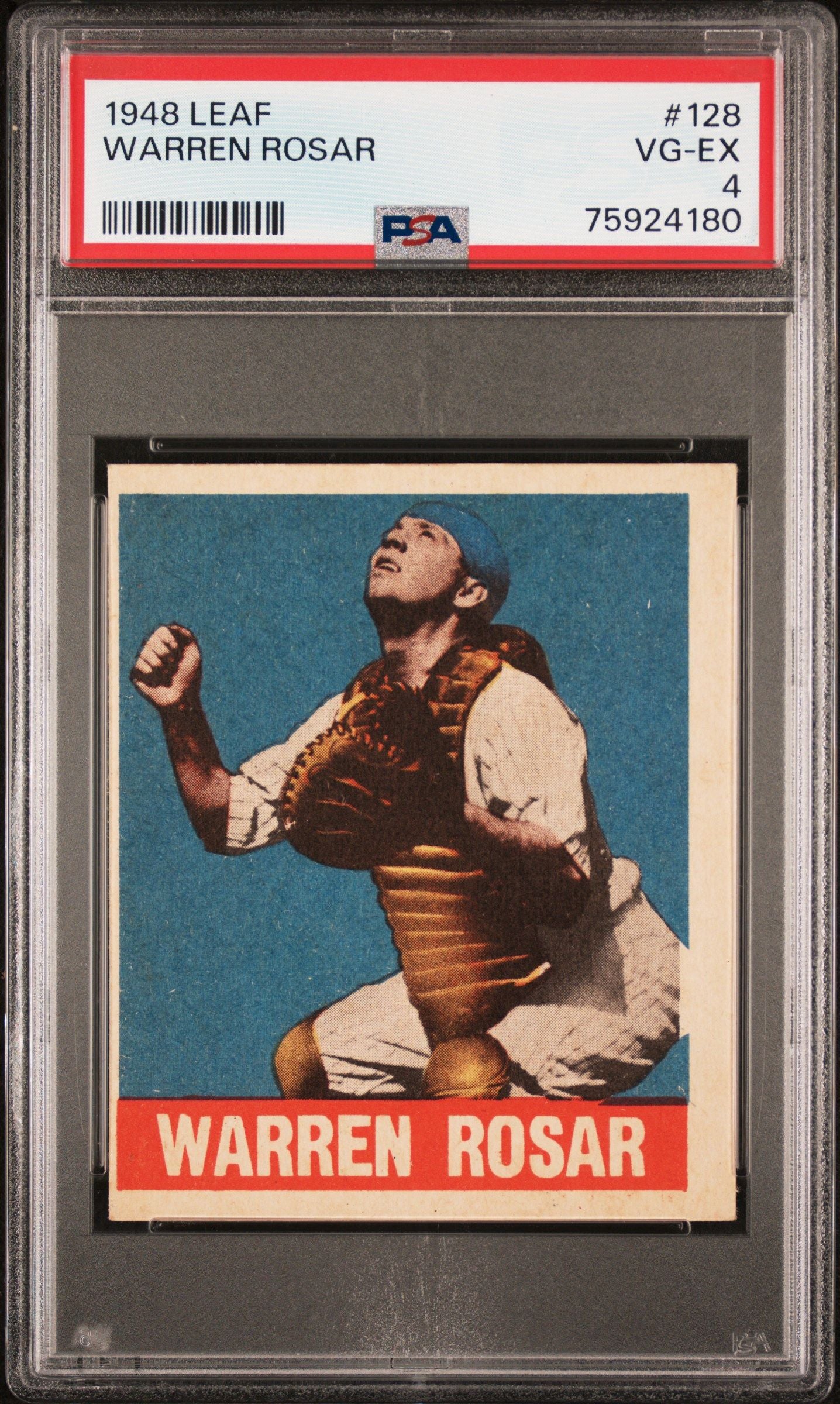 1948 LEAF WARREN ROSAR #128 PSA 4