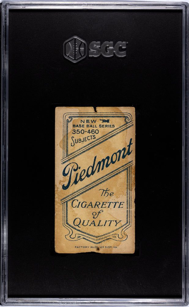 1911 COBB, TY PIEDMONT CIGARETTES (T206) BAT OFF SHOULDER SGC AUTHENTIC