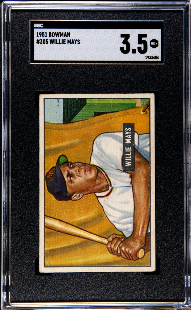 1951 BOWMAN WILLIE MAYS #305 SGC 3.5