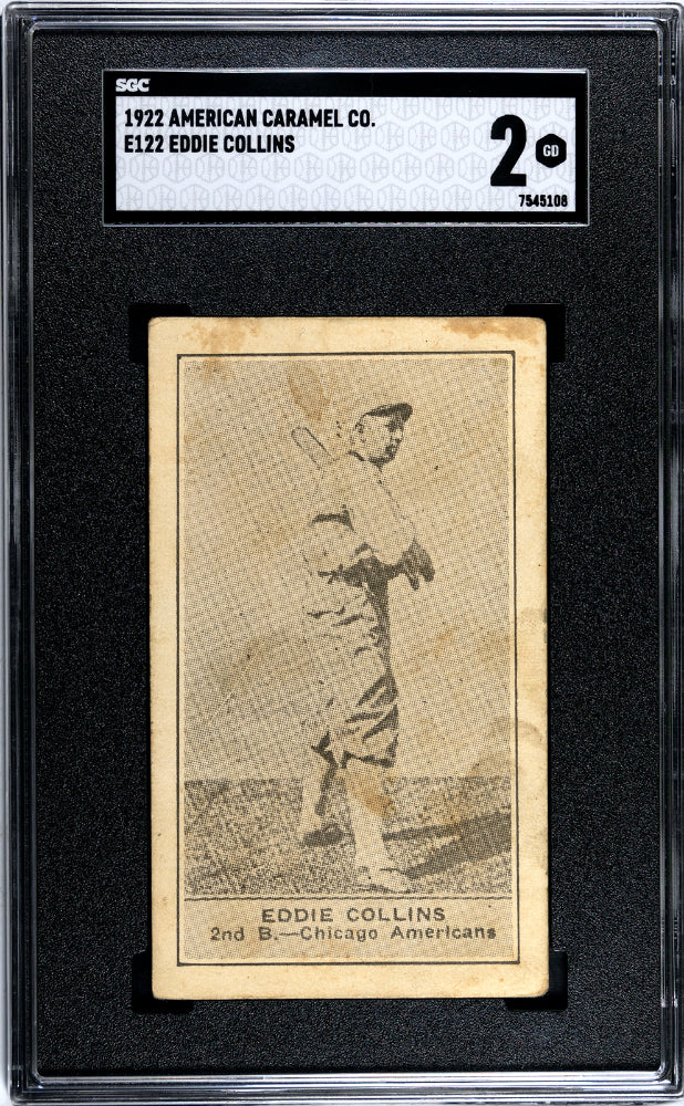 1922 EDDIE COLLINS AMERICAN CARAMEL CO. #E122 SGC 2