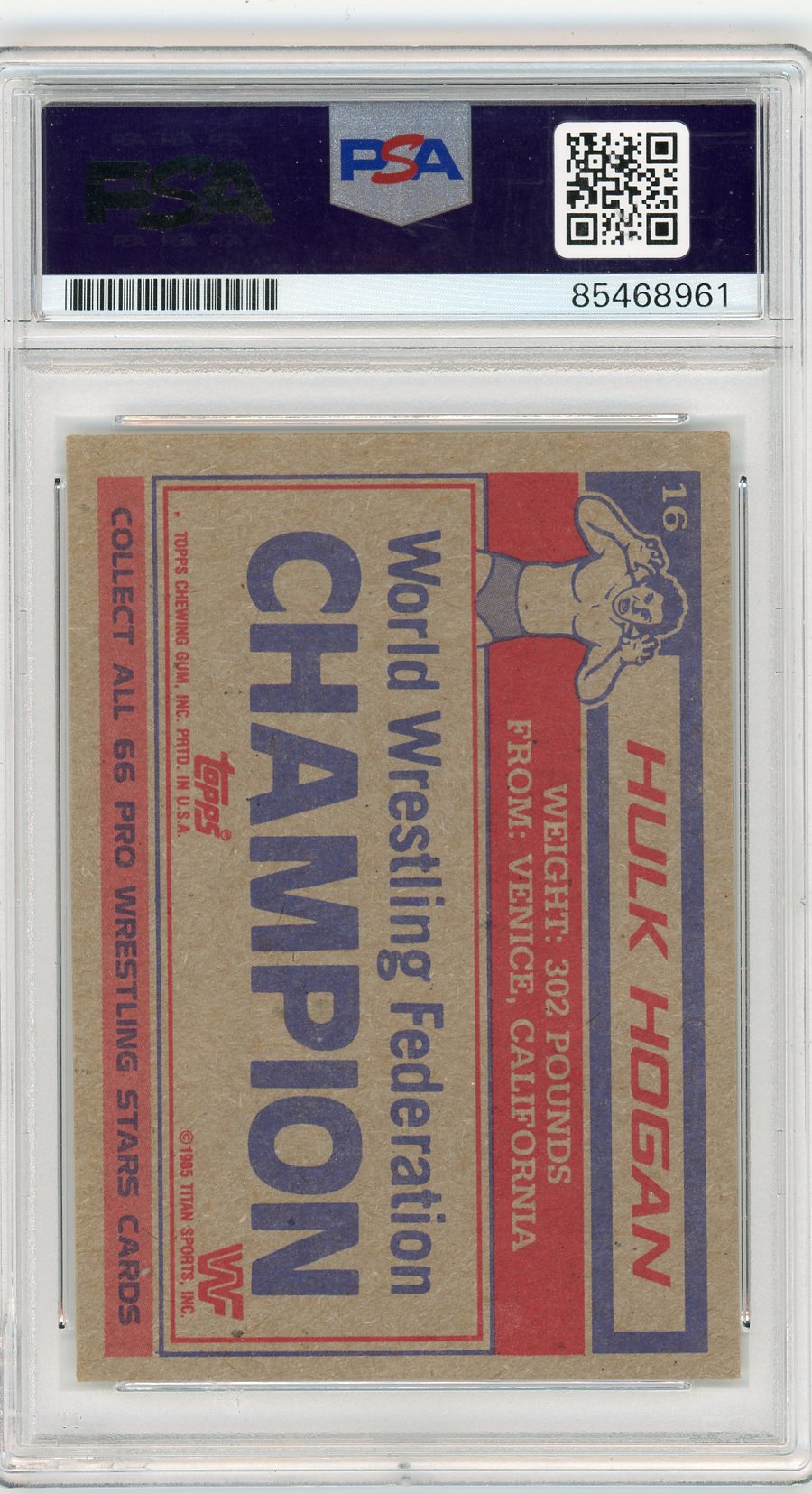 2022 Hulk Hogan PSA A Auto 10