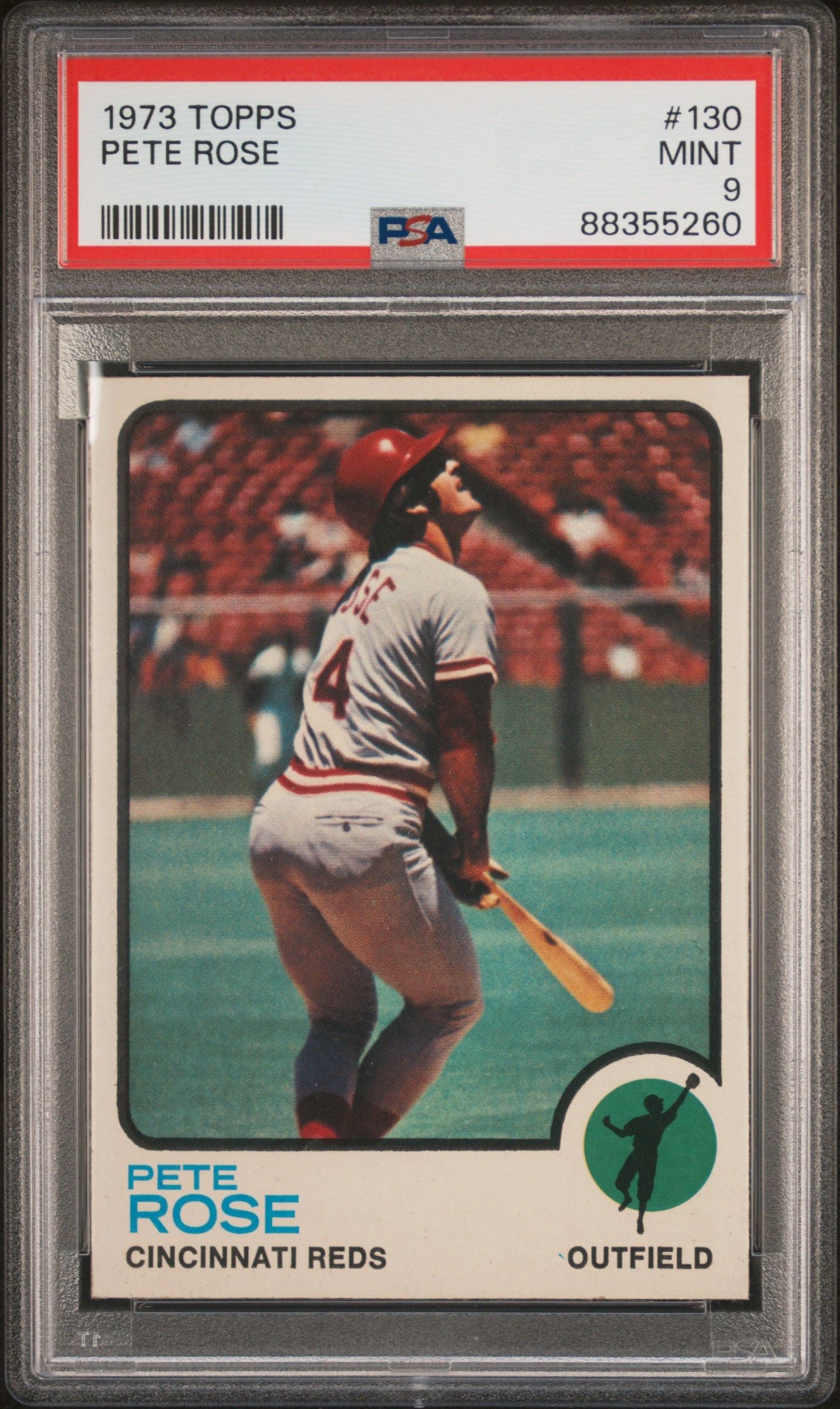 1973 TOPPS PETE ROSE #130 PSA 9
