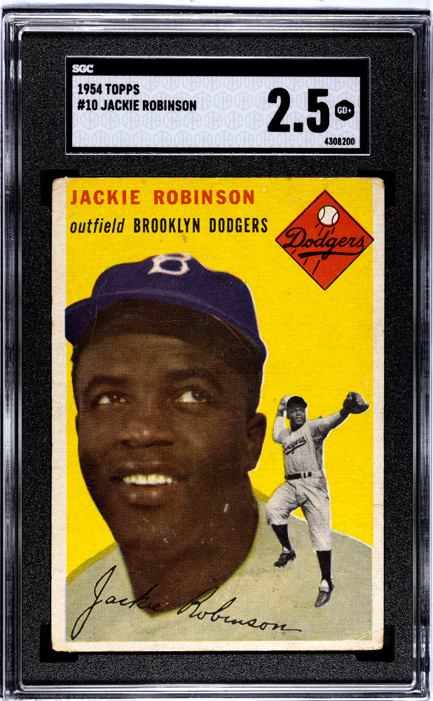 1954 TOPPS JACKIE ROBINSON #10 SGC 2.5