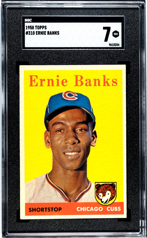 1958 TOPPS ERNIE BANKS #310 SGC 7