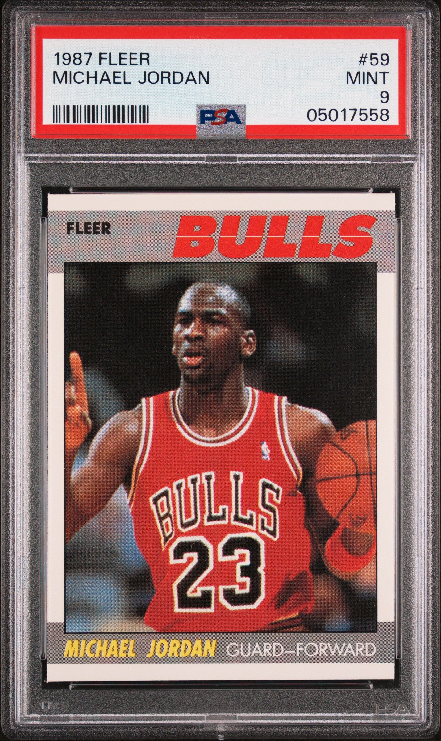 1987 FLEER MICHAEL JORDAN #59 PSA 9