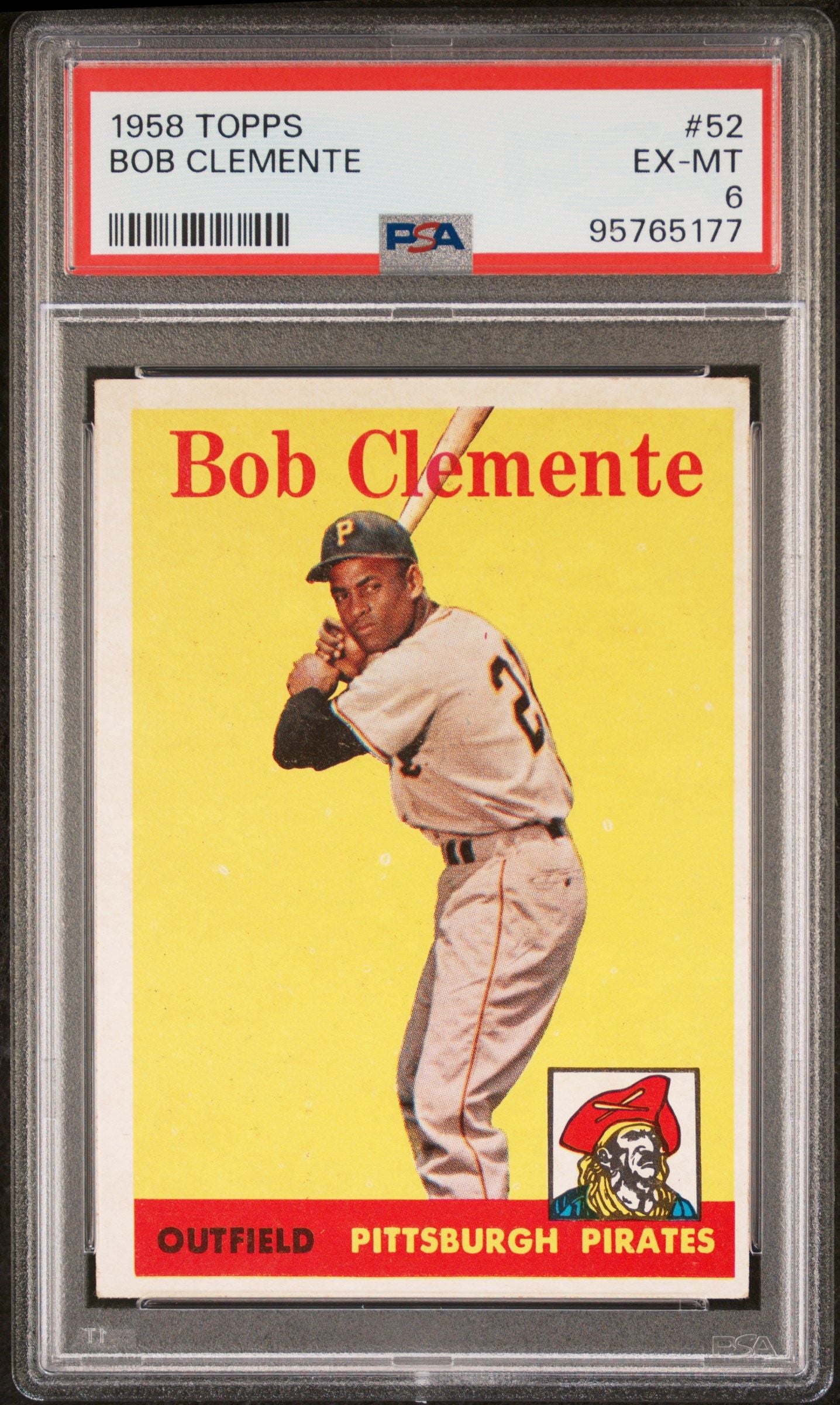 1958 TOPPS BOB CLEMENTE #52 PSA 6