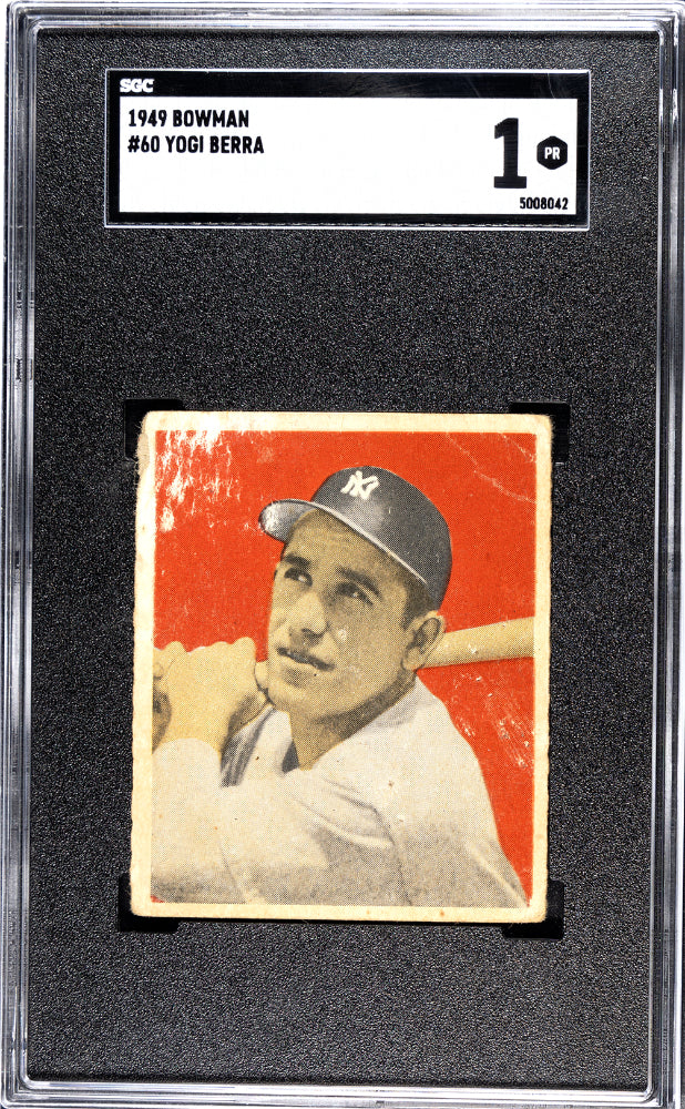 1949 BOWMAN YOGI BERRA #60 SGC 1