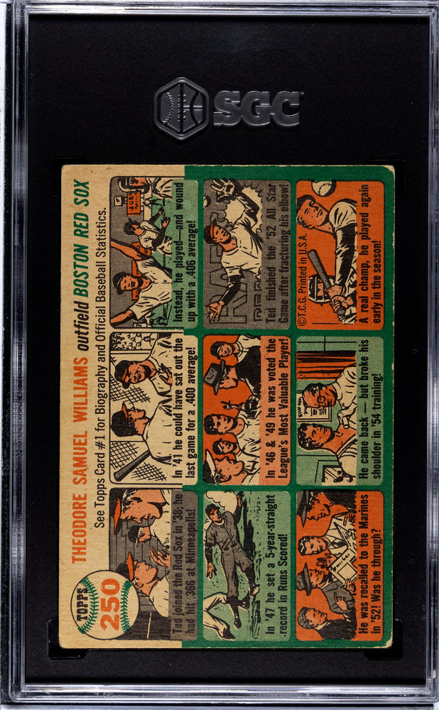 1954 Topps Ted Williams #250 SGC 4.5