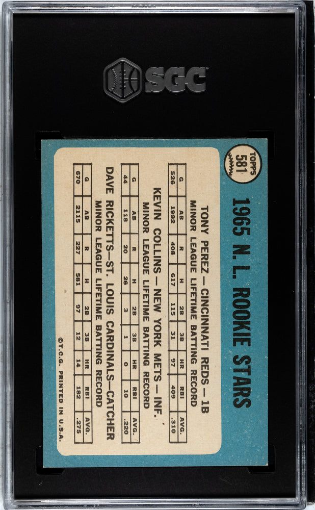 1965 Topps Tony Perez #581 SGC 6.5
