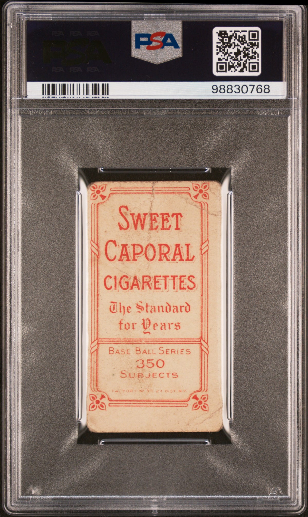 1909-11 T206 Sweet Caporal 350/30 Jim Stephens PSA 1