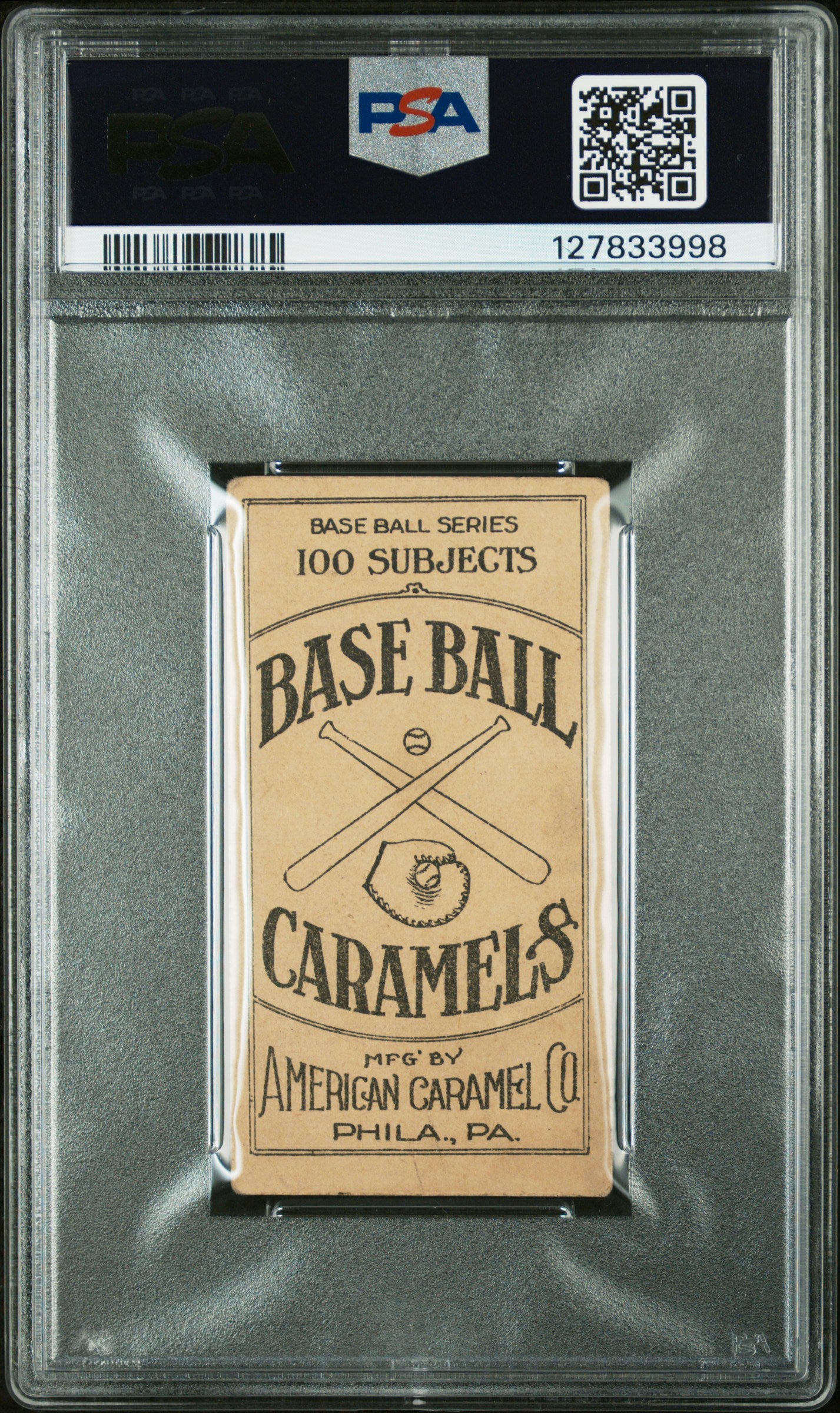 1909 E90-1 American Caramel Charley Hall PSA 2