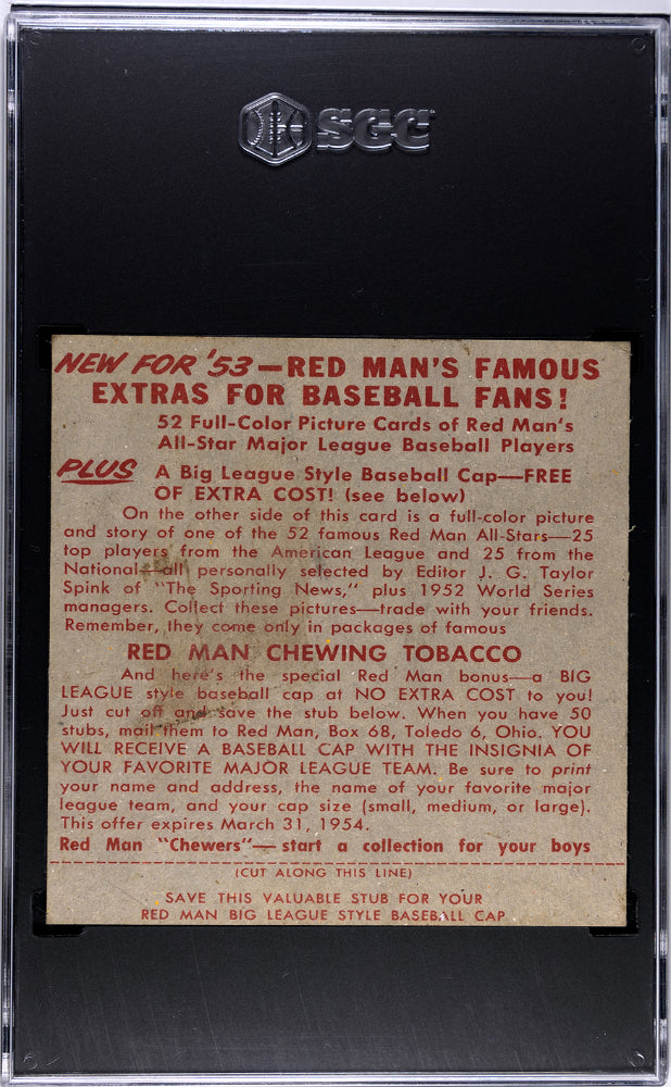 1953 Redman Tobacco Yogi Berra #AL-3 SGC 2