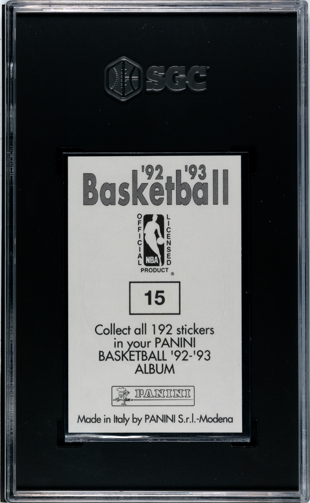 1992 Panini Stickers Chicago Bulls #15 SGC 8.5