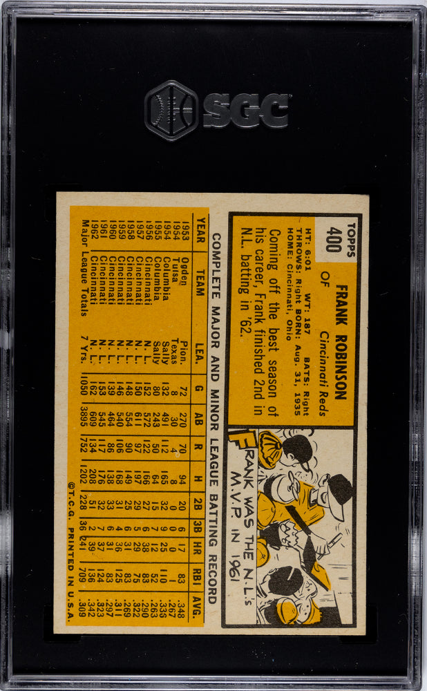 1963 Topps Frank Robinson #400 SGC 8