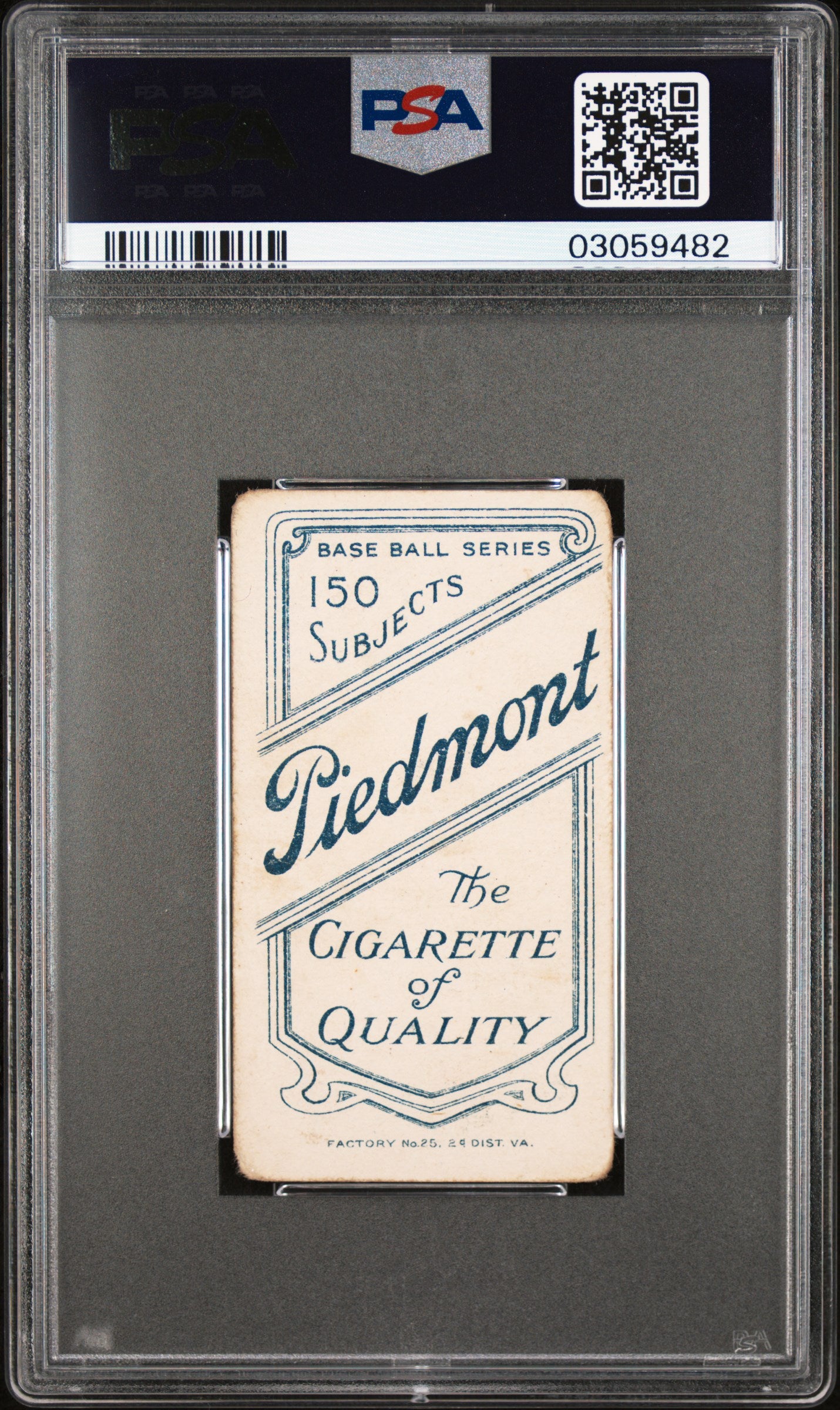 1909-11 T206 Piedmont 150 Ty Cobb Bat Shoulder PSA 3