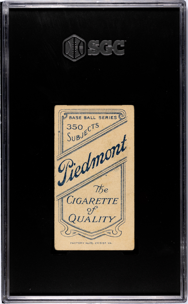 1910 Piedmont Cigarettes (T206) Monte Cross SGC 3.5