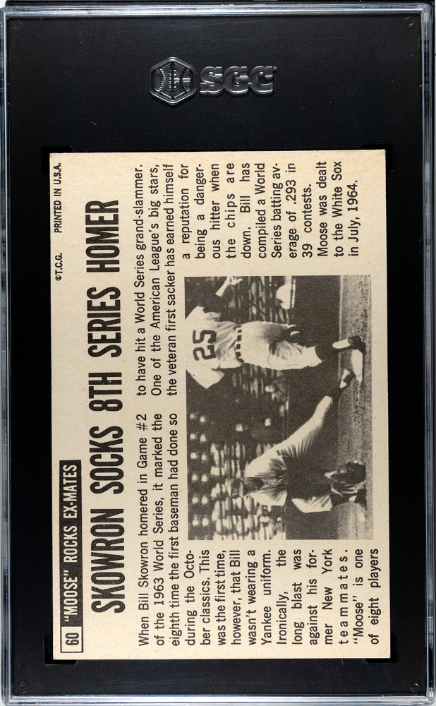 1964 Topps Giants Bill Skowron #60 SGC 9