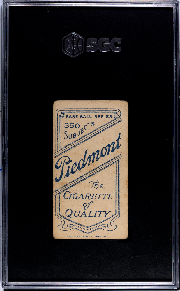 1910 Piedmont Cigarettes (T206) Heinie Smith SGC 2.5