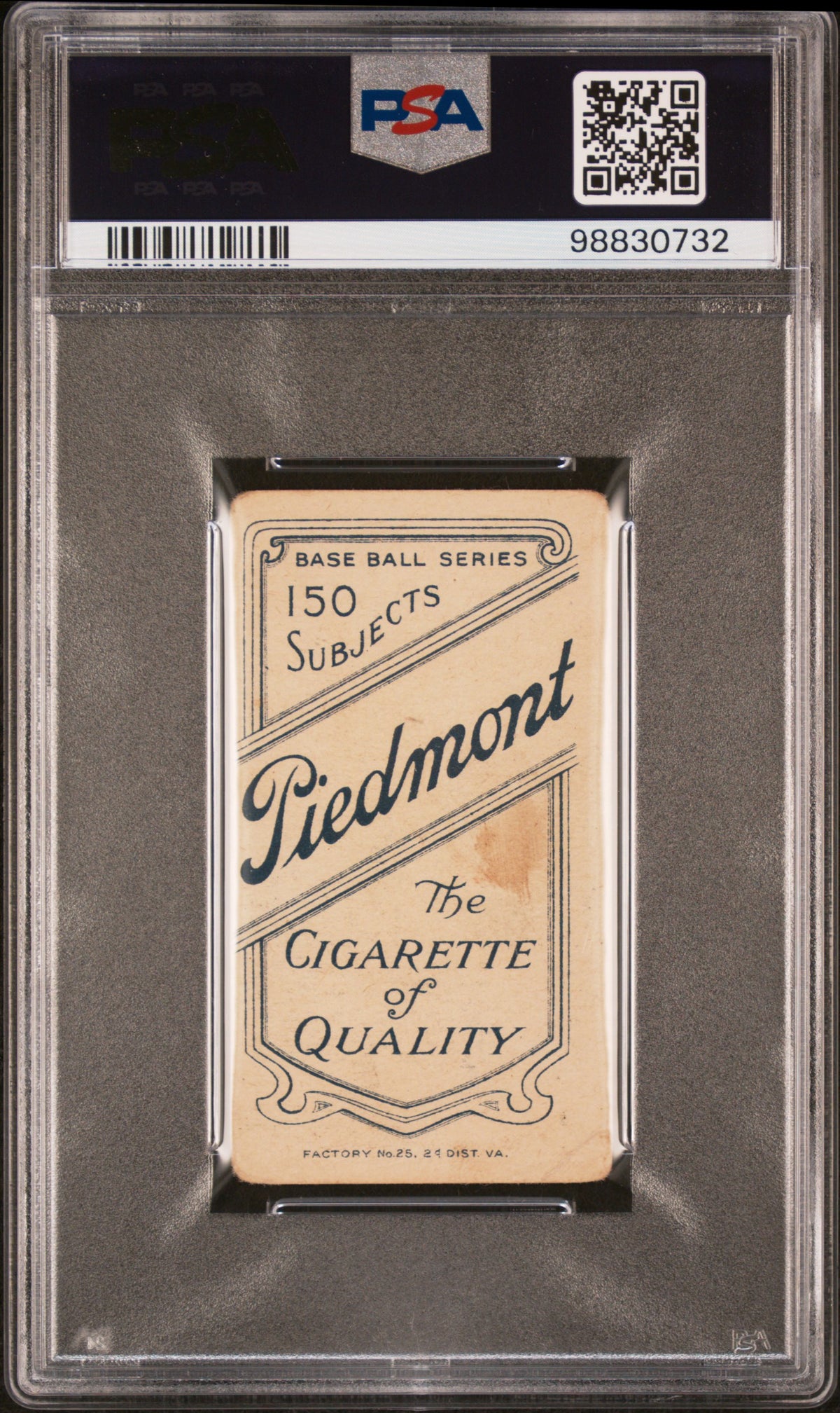 1909-11 T206 Piedmont 150 Patsy Dougherty Portrait PSA 1