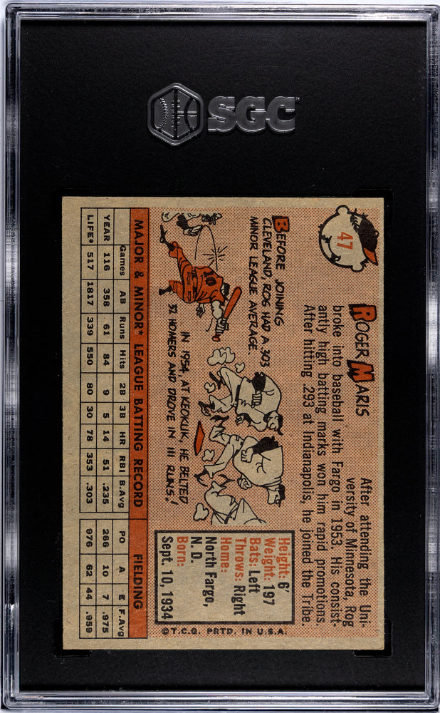 1958 Topps Roger Maris #47 SGC 7