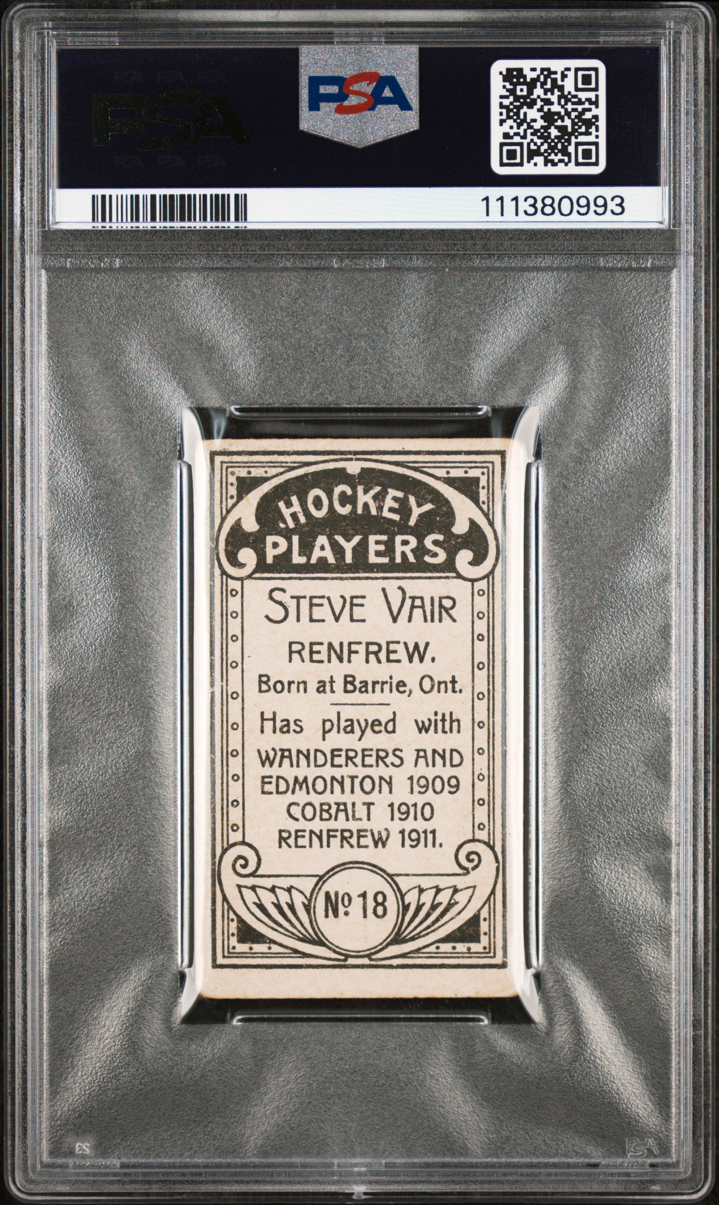 1911 C55 Steve Vair #18 PSA 2.5