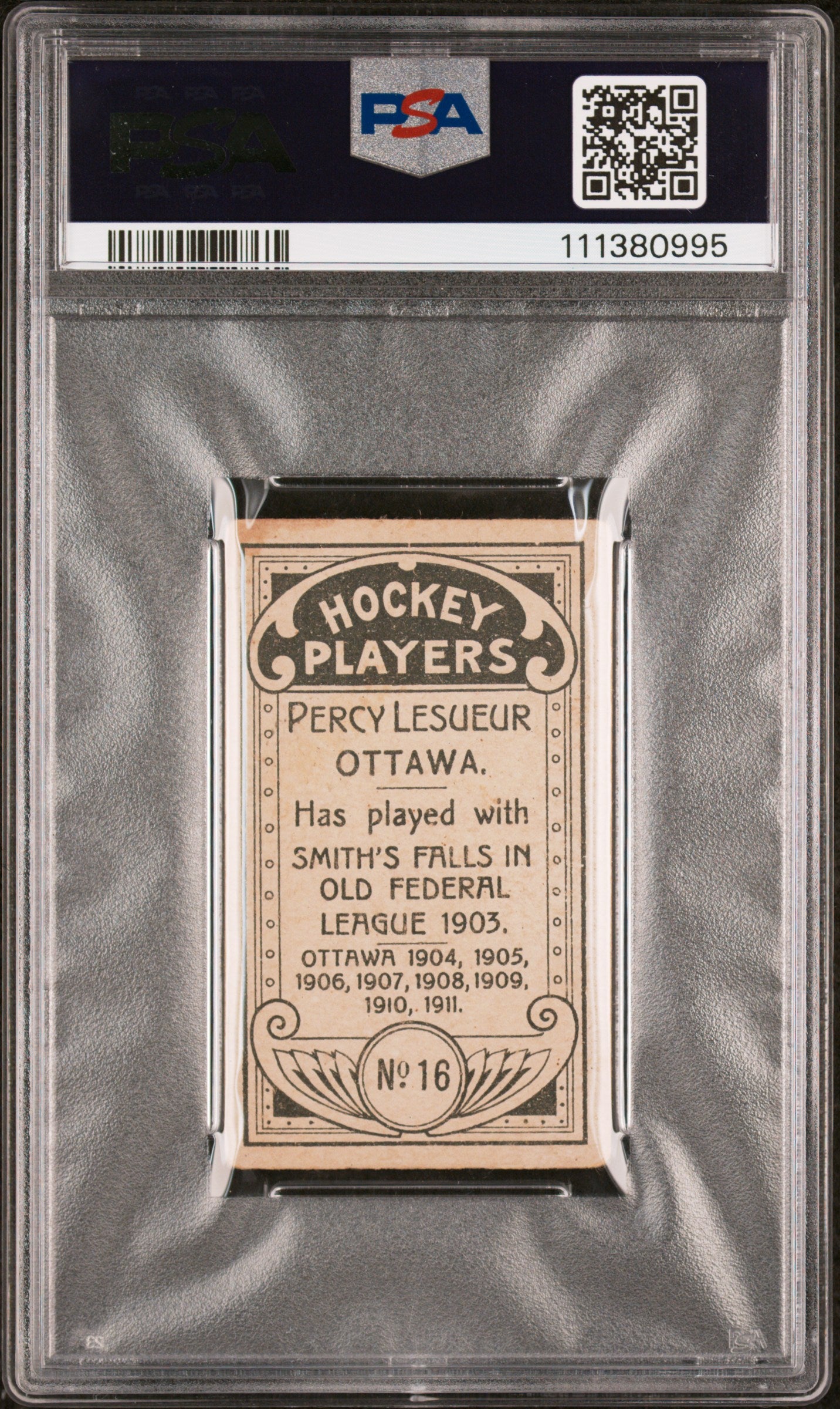 1911 C55 Percy Lesueur #16 PSA 2.5