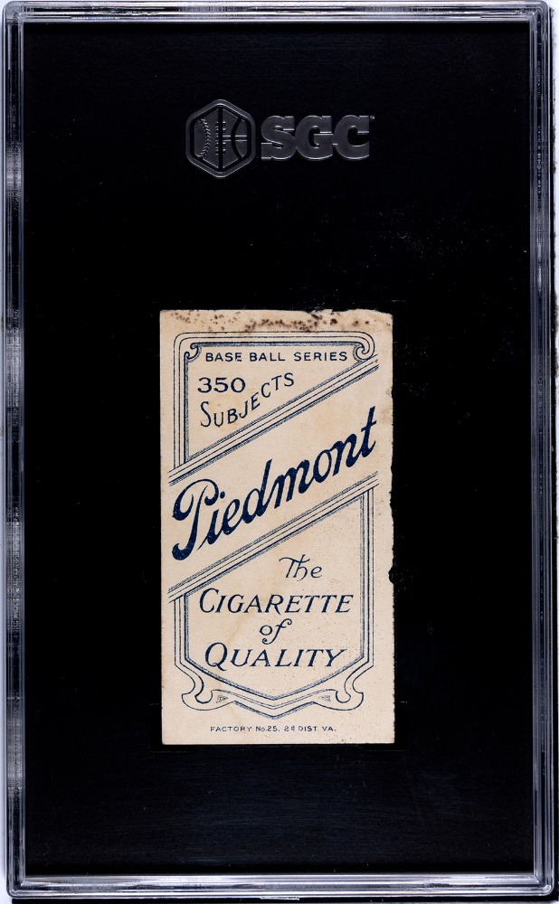 1910 Piedmont Cigarettes (T206) Rube Dessau SGC A