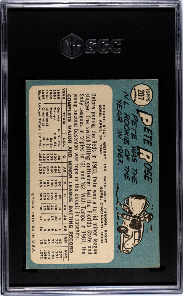 1965 Topps Pete Rose #207 SGC 6