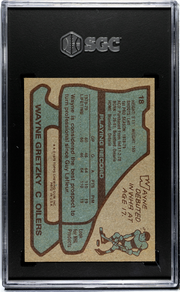 1979 Topps Wayne Gretzky #18 SGC 5.5